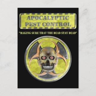 Carte Postale Lutte antiparasitaire apocalyptique