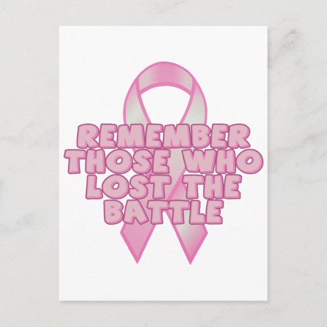 Carte Postale Lutte contre le cancer du sein (Devant)