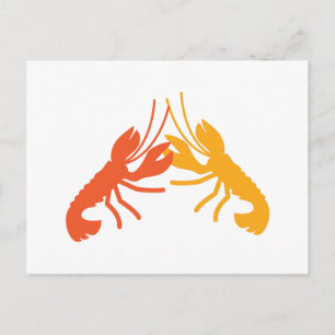 Carte Postale Lutte contre les écrevisses LOBSTER