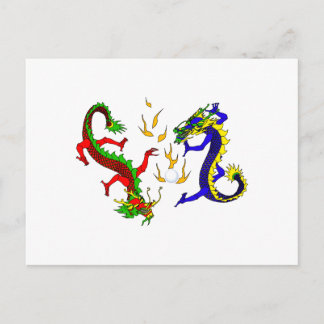 Carte Postale Lutter contre les dragons