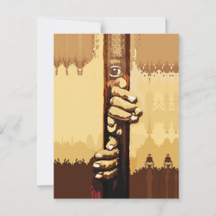 Carte Postale Lutter pour exprimer des mots