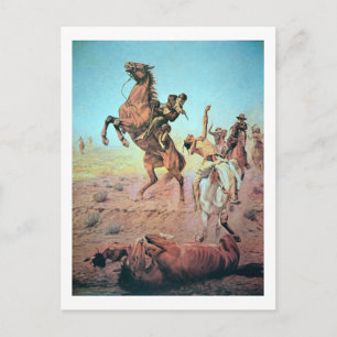 Carte Postale Lutter pour le trou d'eau (litho couleur)