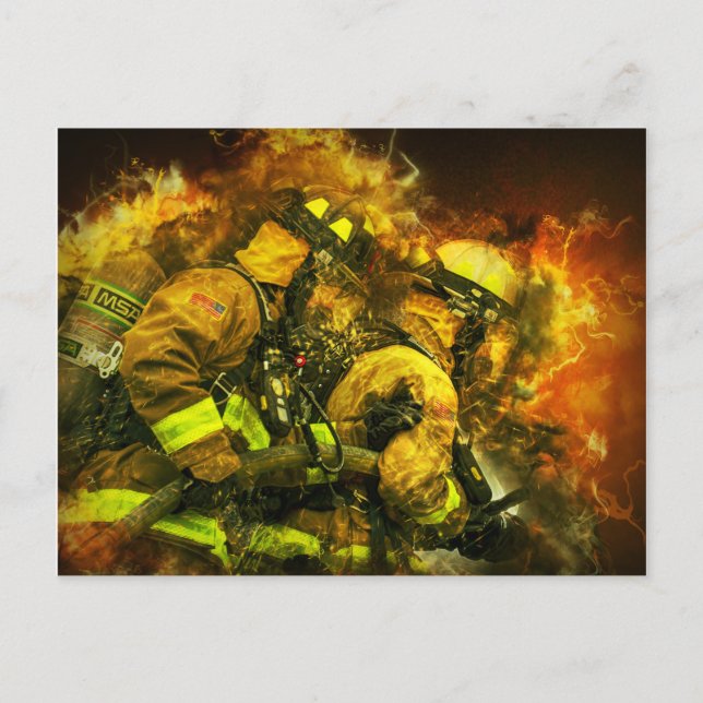 Carte Postale Luttes contre les incendies (Devant)