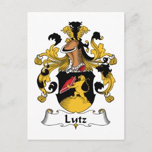 Carte Postale Lutz Family Crest