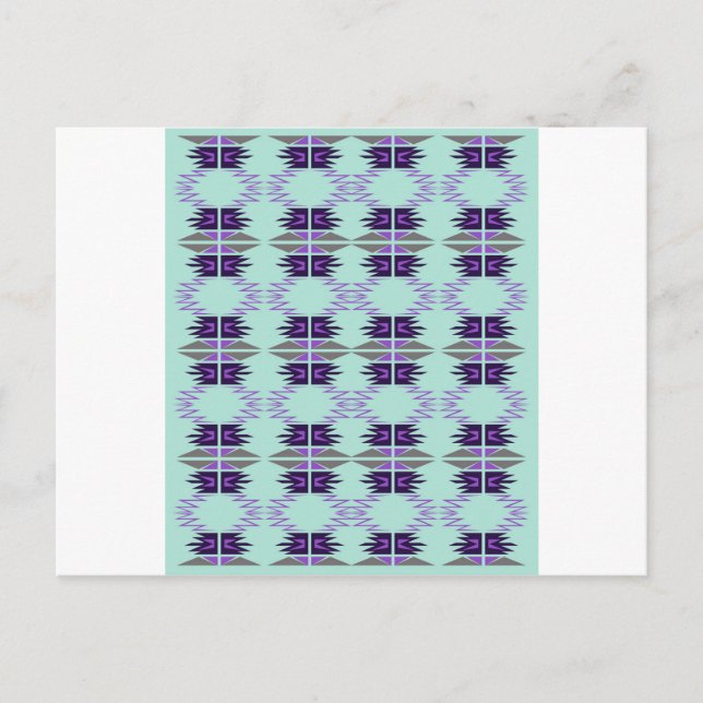 Carte Postale Luxe design aztecs, Mint edition (Devant)