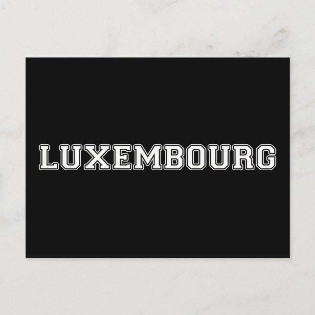 Carte Postale Luxembourg (Devant)
