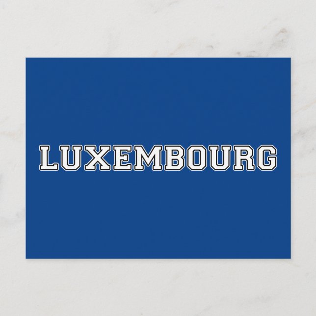 Carte Postale Luxembourg (Devant)