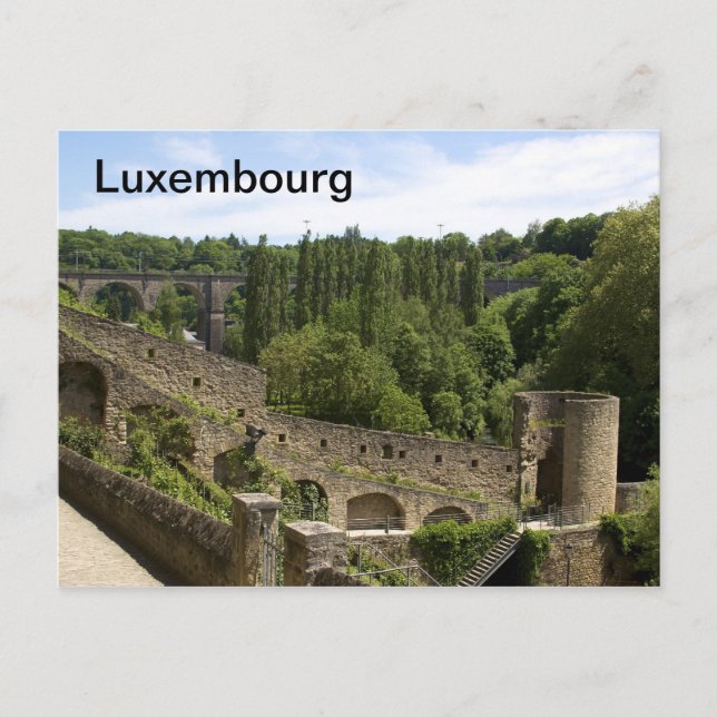 Carte postale Luxembourg City Ruines (Devant)