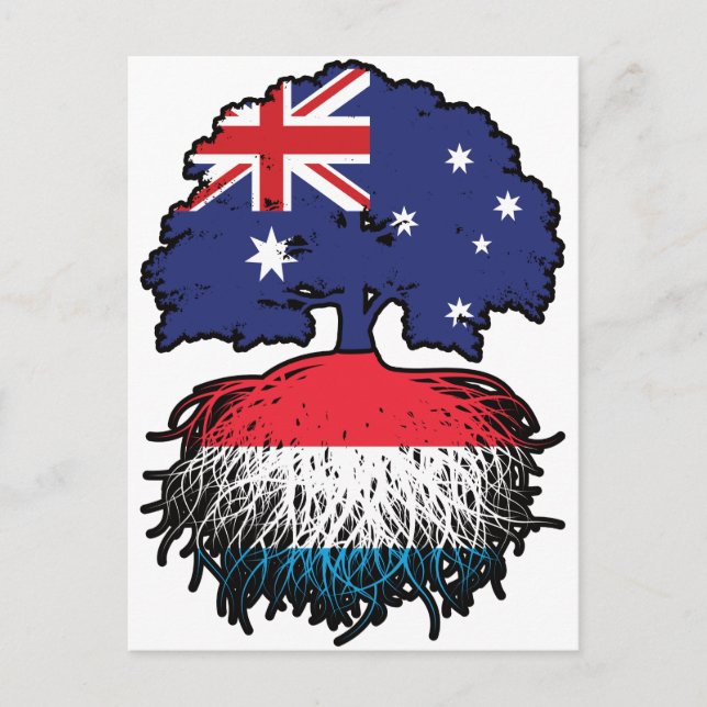 Carte Postale Luxembourg Luxembourg Australian Australia Tree (Devant)