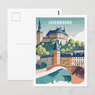 Carte Postale Luxembourg Place de Voyage célèbre