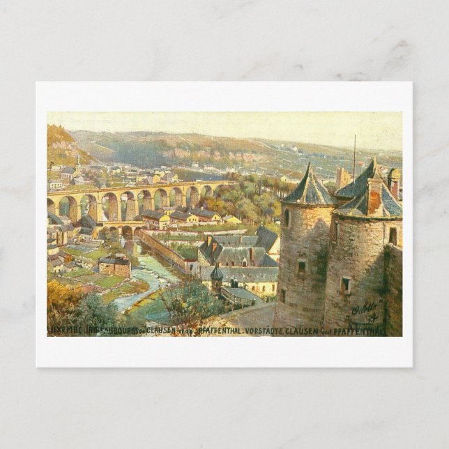 Carte Postale Luxembourg vintage (Devant)