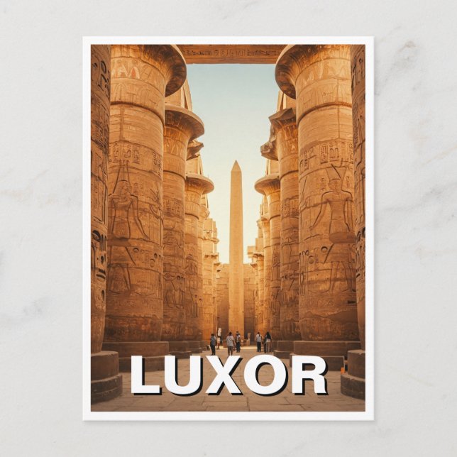 Carte Postale Luxor Egypt Karnak Temple Voyage (Devant)