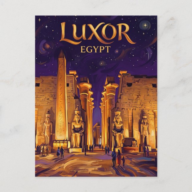 Carte Postale Luxor Temple Egypt (Devant)