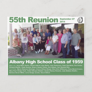 Carte Postale Lycée d'Albany promotion 1959 — 55e réunion