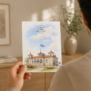 Carte Postale Lycée national, Kronoby, Finlande   Voyage