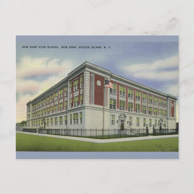 Carte Postale Lycée New Dorp, Staten Island, NY (Devant)