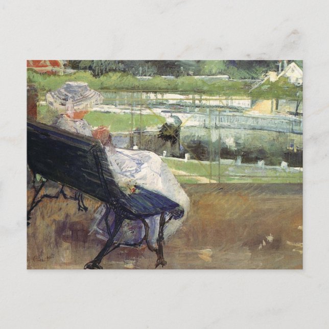 Carte Postale Lydia assise sur un Crochet de Porch, Mary Cassatt (Devant)