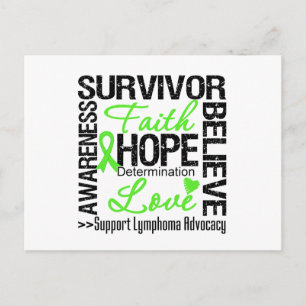 Carte Postale Lymphome Cancer Survivants Moto