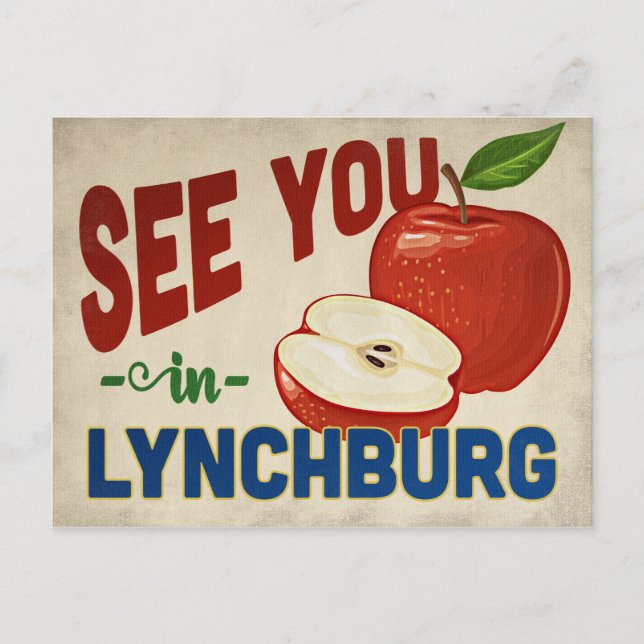 Carte Postale Lynchburg Virginia Apple - Vintage voyage (Devant)