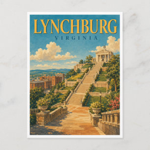 Carte Postale Lynchburg Virginie Monument Terrace GeoSaga