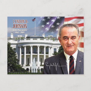 Carte Postale Lyndon B. Johnson - 36e président des États-Unis
