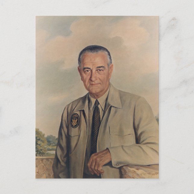 Carte Postale Lyndon B. Johnson - Elizabeth Shoumatoff (1969) (Devant)