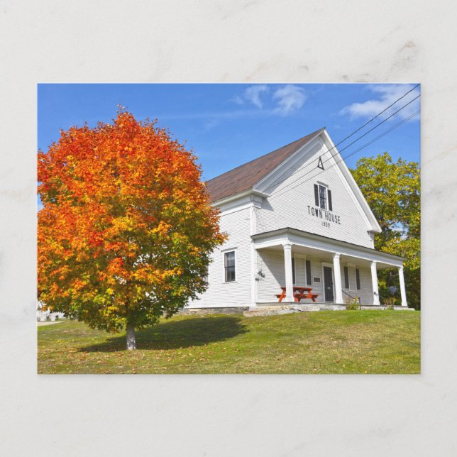 Carte Postale Lyndon Town House, Vermont (Devant)