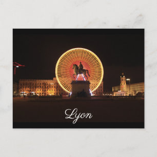 Carte Postale Lyon Bellecour nuit