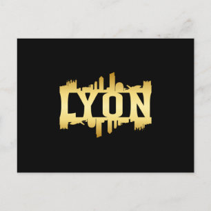 Carte Postale Lyon City Skyline Cityscape Voyage amusant Idée ca