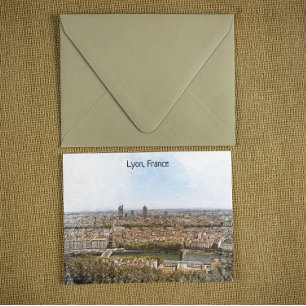 Carte Postale Lyon France Panorama