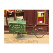 Lyon, France Postcard. Vélo, Rues Cobbles