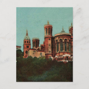 Carte Postale Lyon Notre dame de Fourviere Réplique des années 1