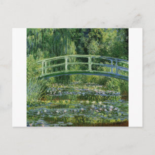 Carte Postale Lys à eau Claude Monet et pont japonais