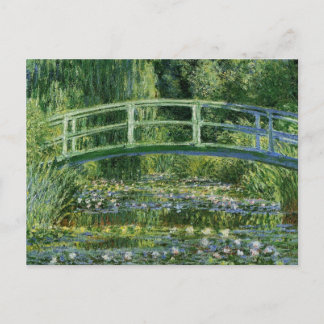 Carte Postale Lys à eau Claude Monet et pont japonais