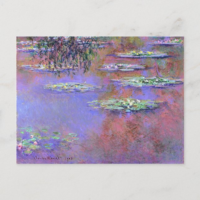 Carte Postale Lys d'eau Claude Monet (Devant)