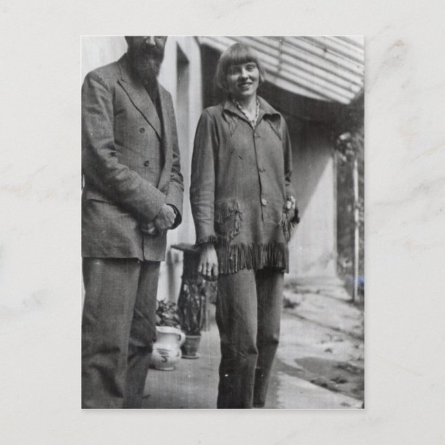 Carte Postale Lytton Strachey et Iris Tree (Devant)