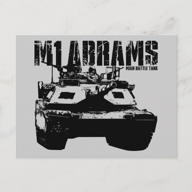 Carte Postale M1 Abrams (Devant)