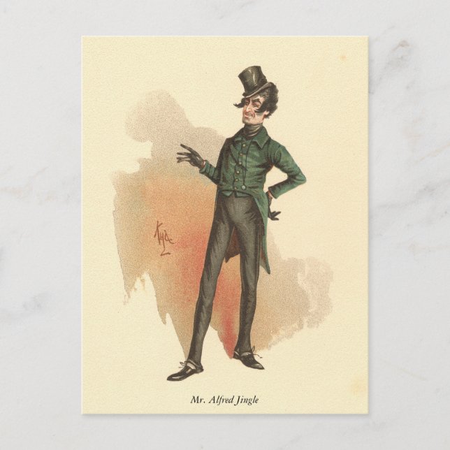 Carte Postale M. Alfred Jingle du Pickwick Papers (Devant)