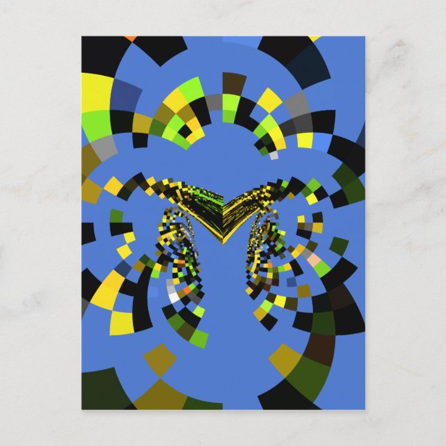 Carte Postale M Bleu (Devant)