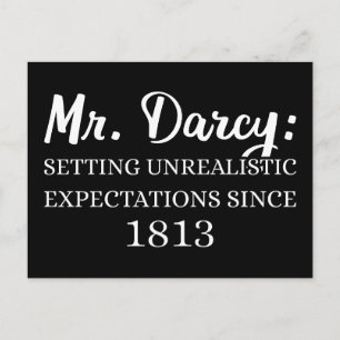 Carte Postale M. Darcy : Attentes irréalistes depuis 1813 II