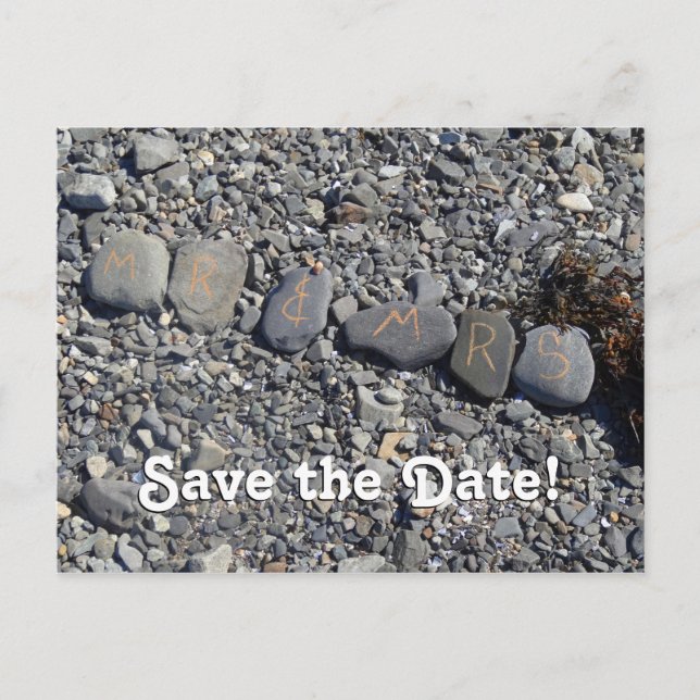 Carte Postale M. et Mme Beach Rocks à Bar Harbour (Devant)