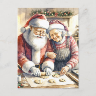 Carte Postale M. et Mme Clause Joli Noël Personnalisé