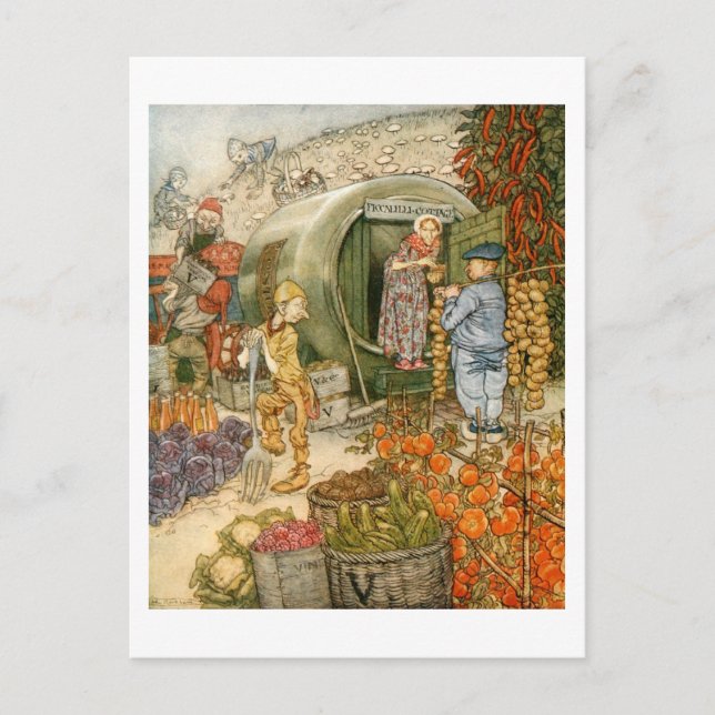 Carte Postale M. et Mme Vinegar à la maison (Devant)