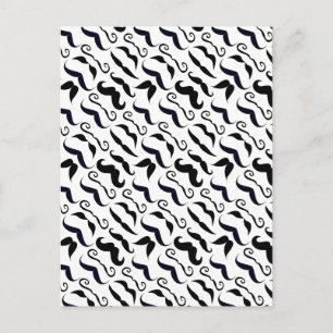 Carte Postale M. Hipster Mustache Vintage Retro