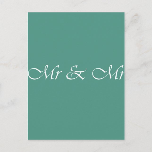 Carte Postale M. & M. Typographie (Devant)