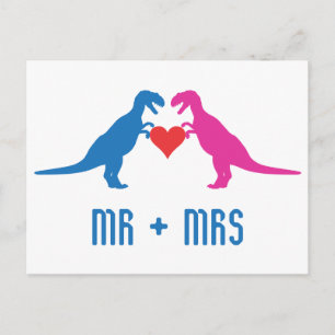 Carte Postale M.+Mme - Love Dinosaures