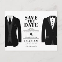 M. & Mr. Modern Black Mariage Tux - Enregistrer la