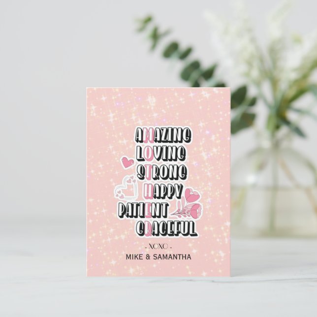 Carte Postale M.O.T.H.E.R - Un hommage à Moms (Debout devant)