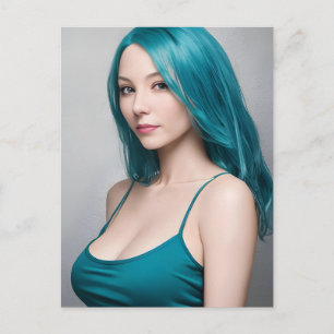 Carte Postale Ma couleur de cheveux correspond à ma femme de cou