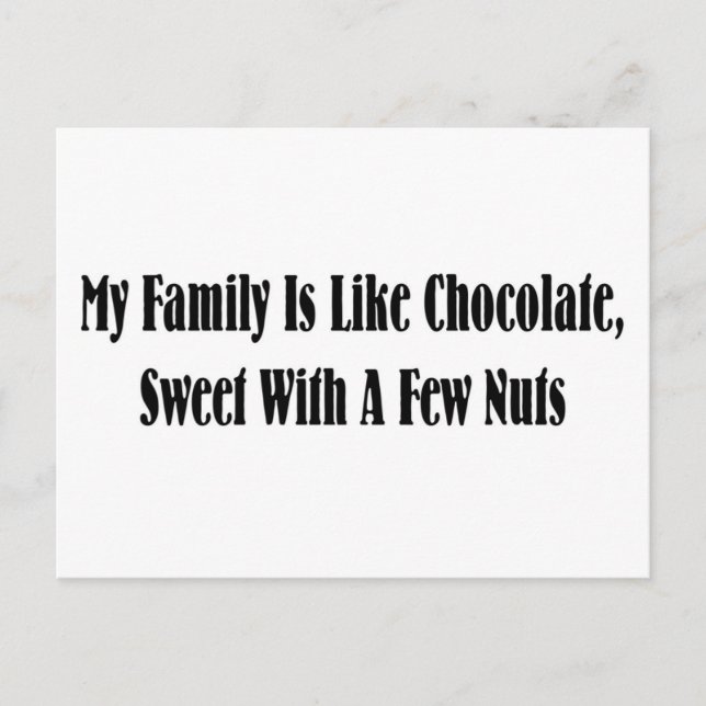 Carte Postale Ma famille (Devant)